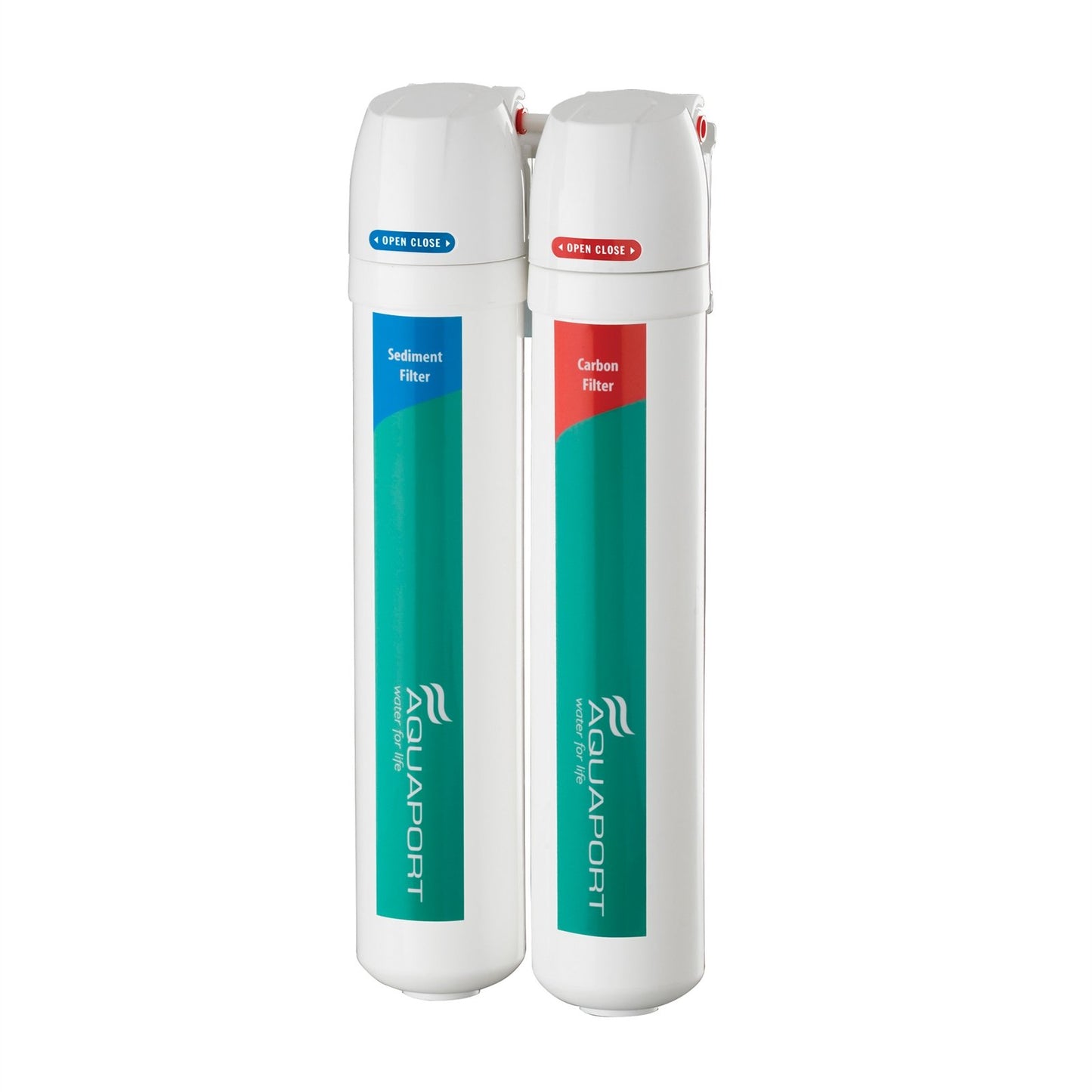 Aquaport M series 2 stage water filter + 3 Position Gooseneck Tap Filtered Mixer - Water Filter Direct Australia
