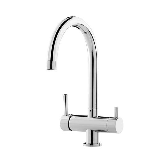 Aquaport M series 2 stage water filter + 3 Position Gooseneck Tap Filtered Mixer - Water Filter Direct Australia