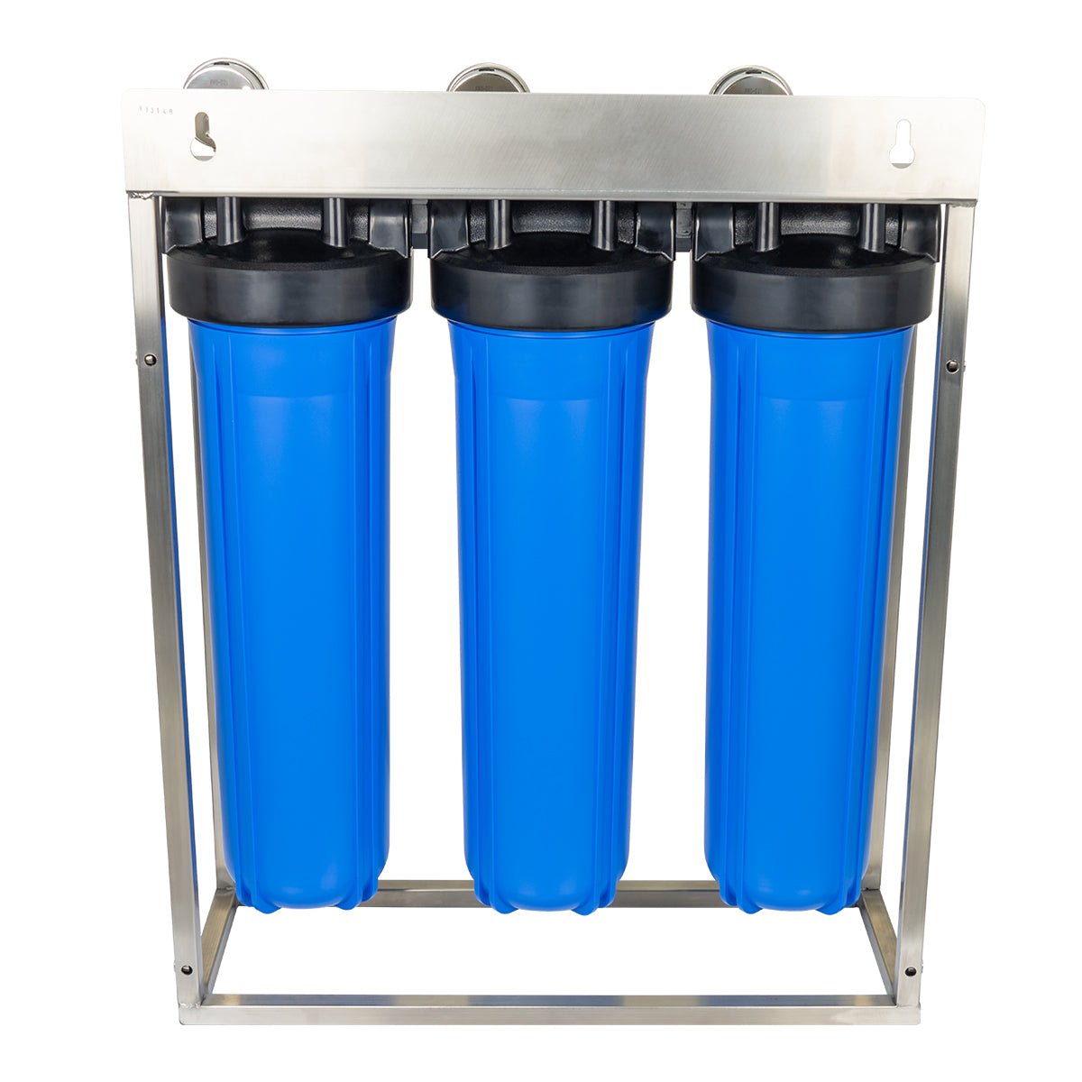 High Performance | Triple Whole House Water Filter System with Stainless Steel Enclosure (HPF-3) - Water Filter Direct Australia