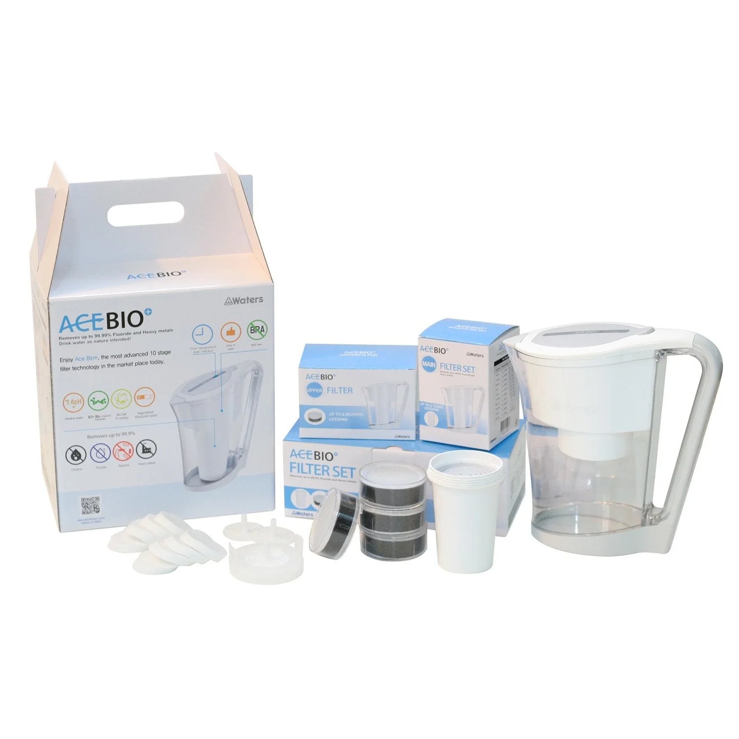 AceBio+ 1.0 Litre Alkaline Mineral Water Filter Jug
