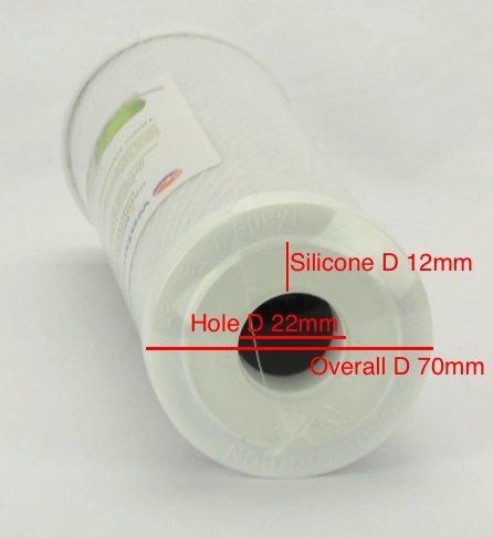 2 x 0.5 micron Activated Coconut Carbon Water Filter Replacement Cartridge 10"x2.5" - Water Filter Direct Australia