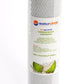 2 x 0.5 micron Activated Coconut Carbon Water Filter Replacement Cartridge 10"x2.5" - Water Filter Direct Australia