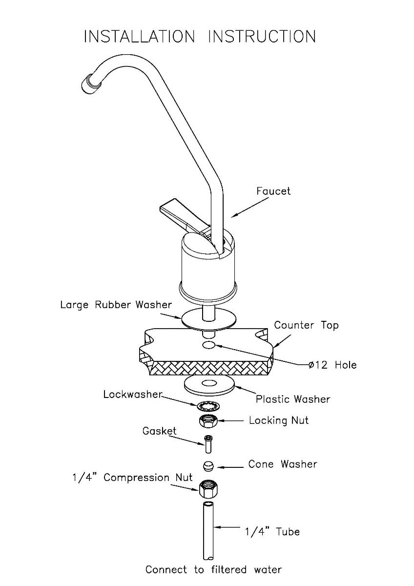 Faucet Tap Reverse Osmosis Drinking Water Tap - Water Filter Direct Australia