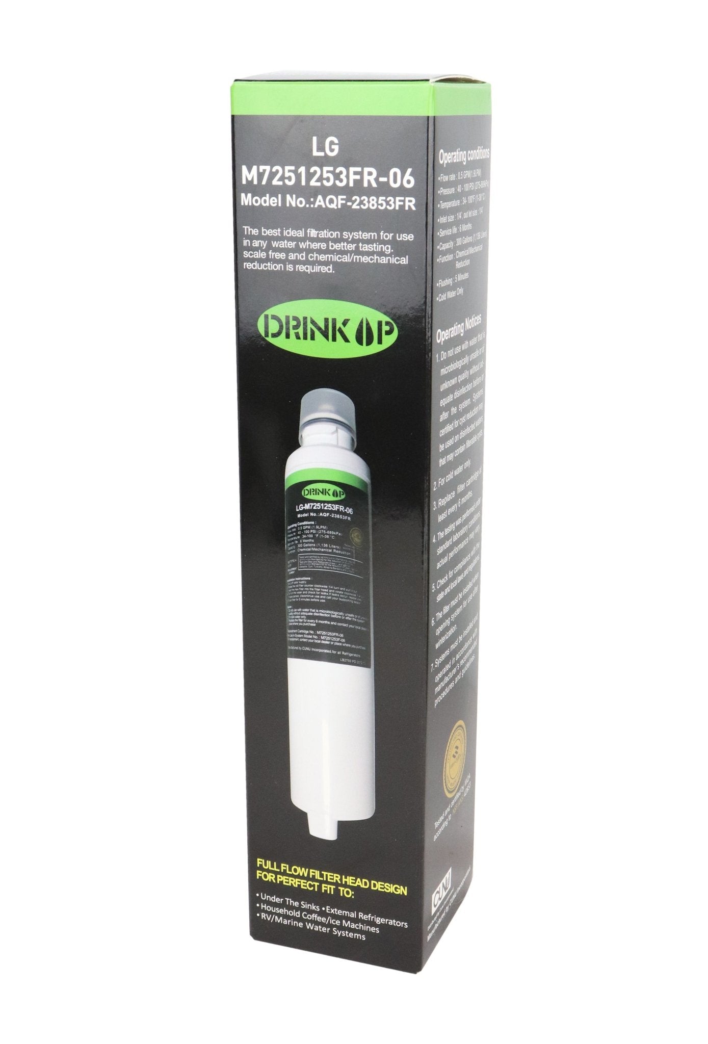 Fridge Filter FITS LG M7251242FR-06 REPLACEMENT GR-L247STSL, GR-P247STSL - Water Filter Direct Australia
