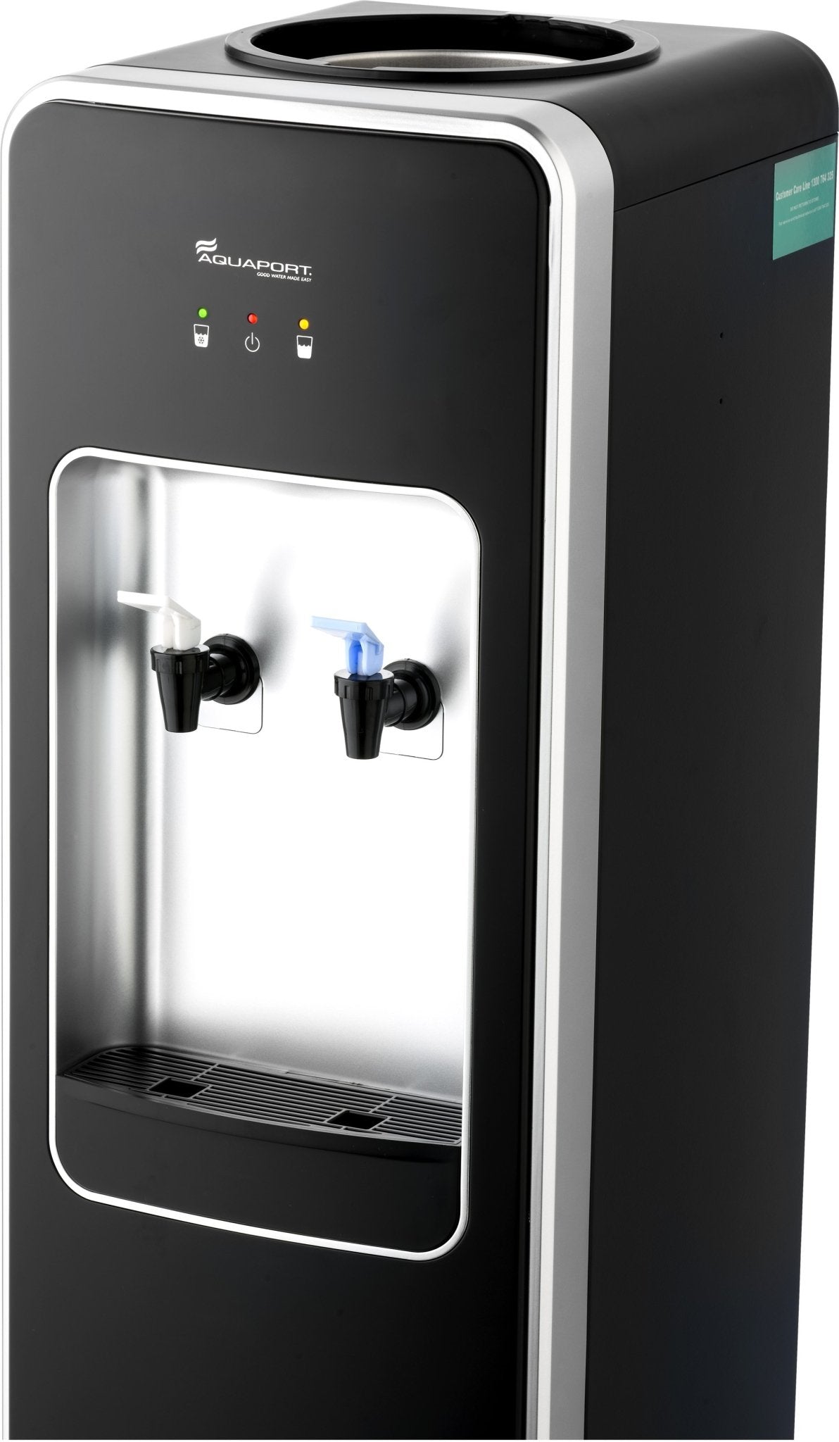 Water Cooler Cold and Room Black & Silver + Water bottle + Water filter - Water Filter Direct Australia