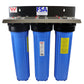 Whole House Big Blue High Flow Triple 20" Water Filter System - Water Filter Direct Australia